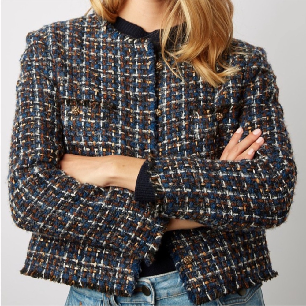 Gerard Darel Nona Tweed Jacket Size 40